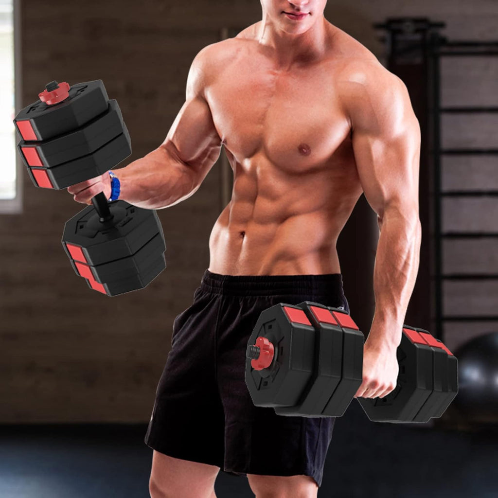 Adjustable Dumbbells with Connecting Rod, Pack of 2 R8143
