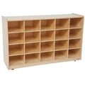 20 Tray Storage with Lime Green Trays N74602
