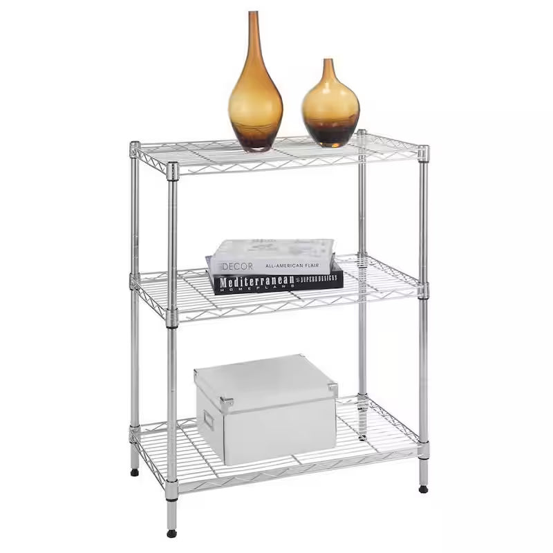 3-Tier Steel Wire Shelving Unit F101