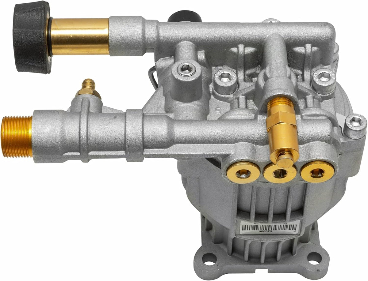 Horizontal Axial Cam Replacement Pressure Washer Pump Kit, 3300 PSI, 2.4 GPM, 3/4 Shaft, Silver R200