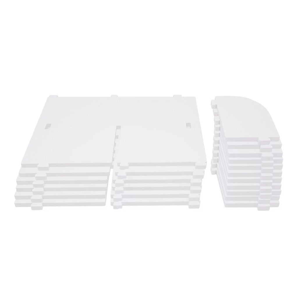 3-Tier 360° Rotating White Bookshelf S3905