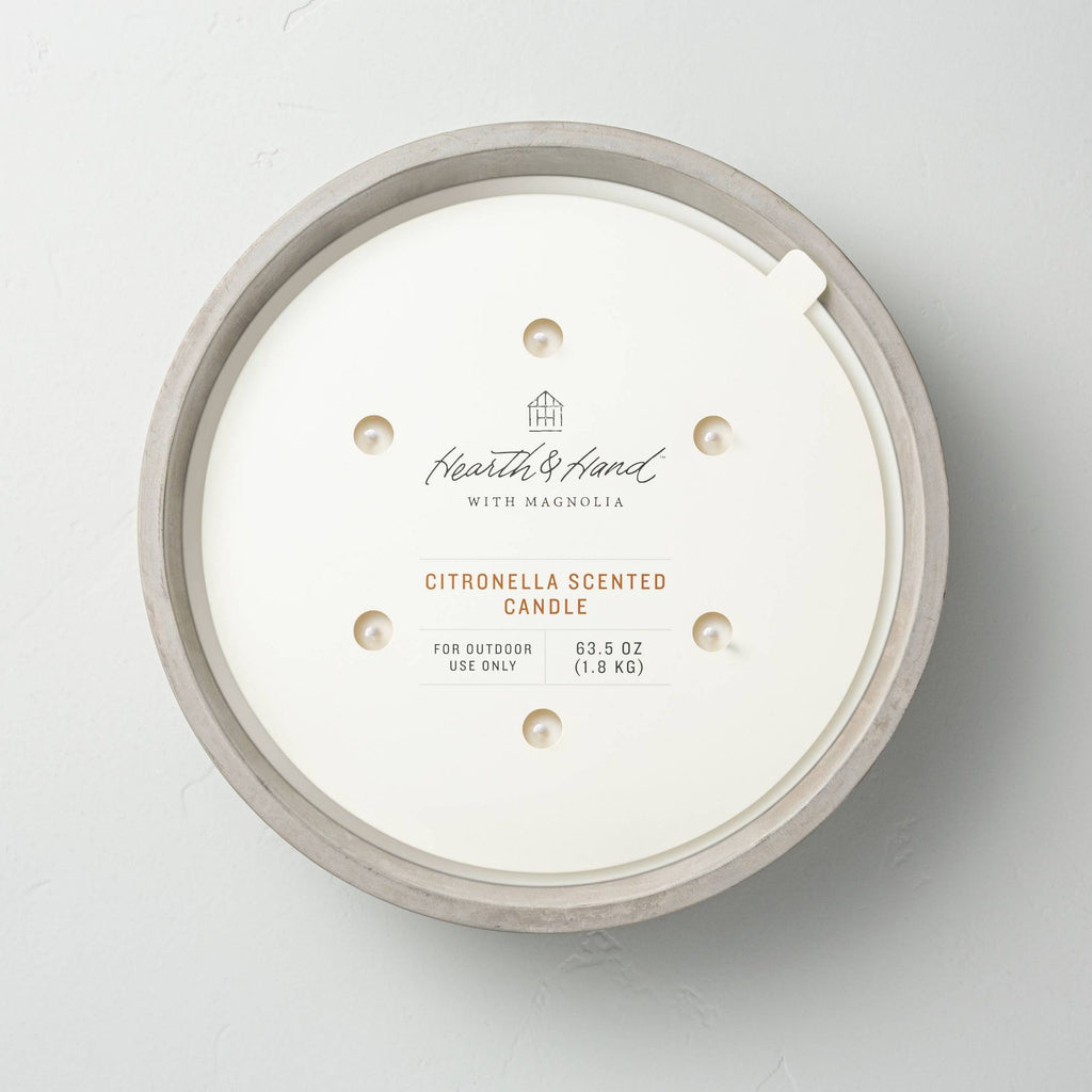 Citronella Cement Candle L972