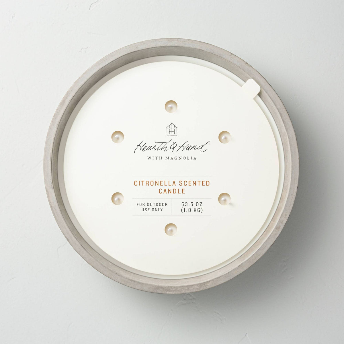 Citronella Cement Candle L972