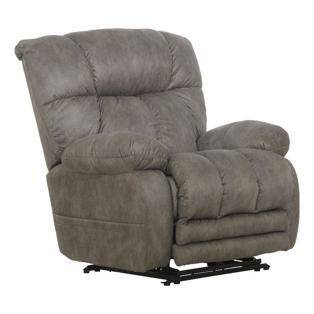 Oversized Power Lay Flat Recliner in Gray Fabric G294297