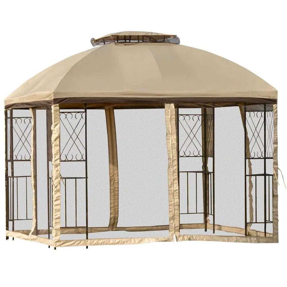 Replacement Canopy Top Cover for Double Scroll Gazebo V150459