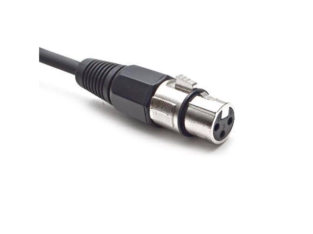 6 Pack 25 ft XLR Female to 1/4 TRS Patch Cable Snake Cords Blue H9514