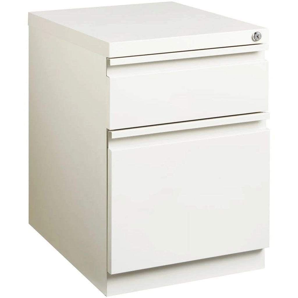 White 2 Drawer Metal File Cabinet Y8342
