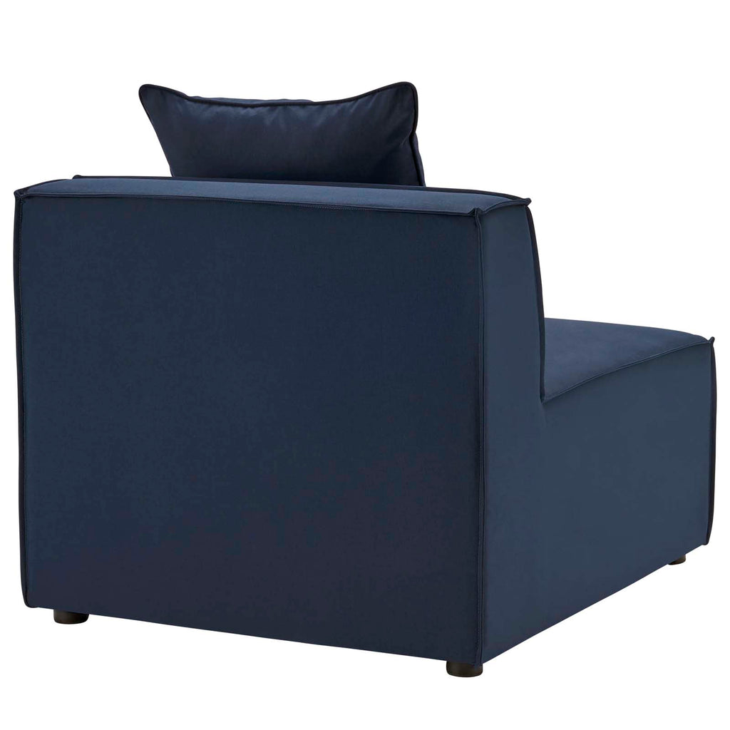 5-Piece Upholstered Sectional Sofa in Navy J911856