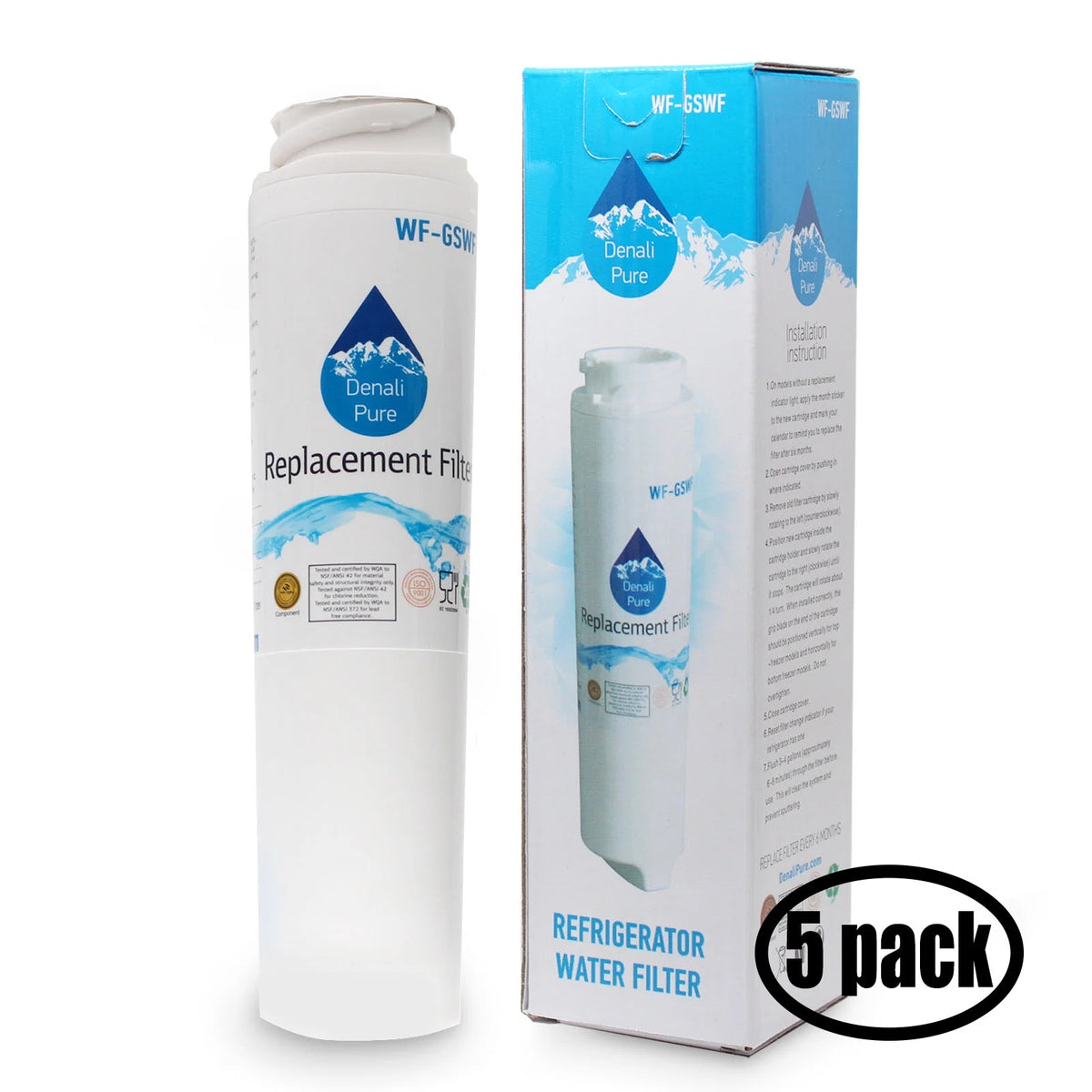 5-Pack Replacement Refrigerator Water Filter Cartridge A17935