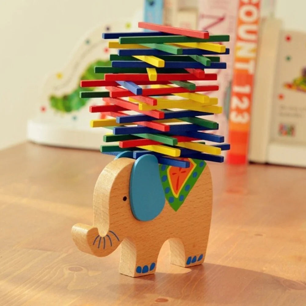 Wooden Stackable Building Blocks Educational Toys J1867