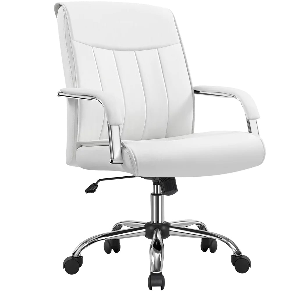 White PU Leather Executive Chair E679