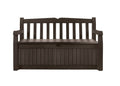 Brown Resin 70-Gallon Storage Bench Deck Box A547