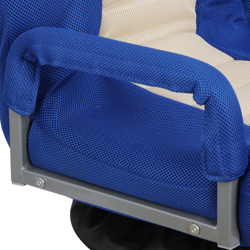 Blue and Beige Swivel Gaming Chair R569071