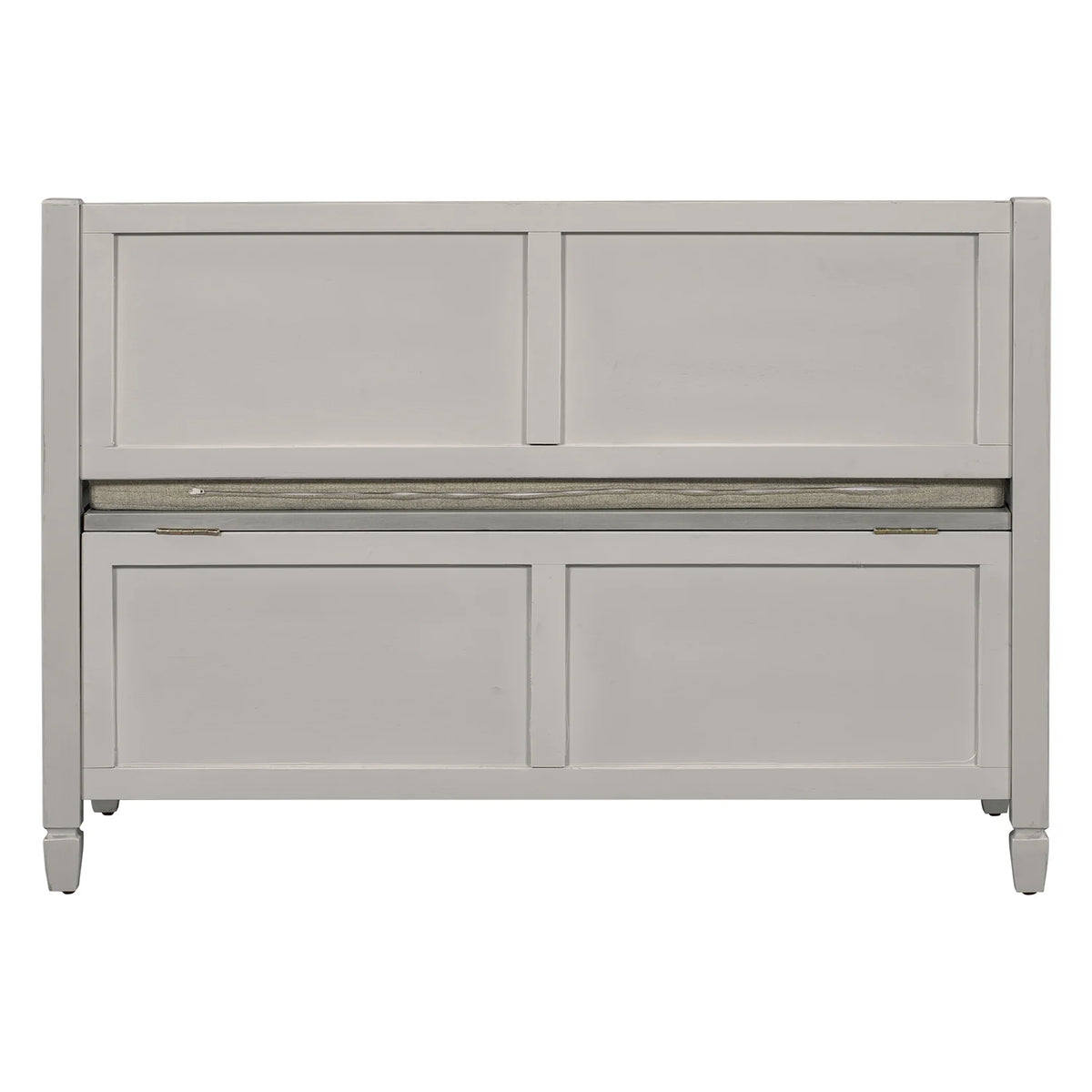 Solid Wood Storage Bench with Removable Cushion K840880