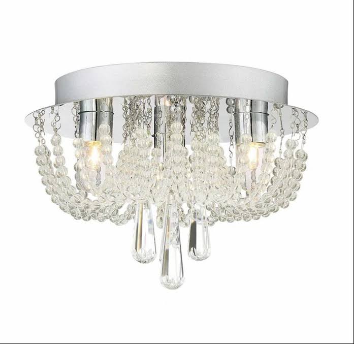 Polished Chrome Flush Mount Light H486120
