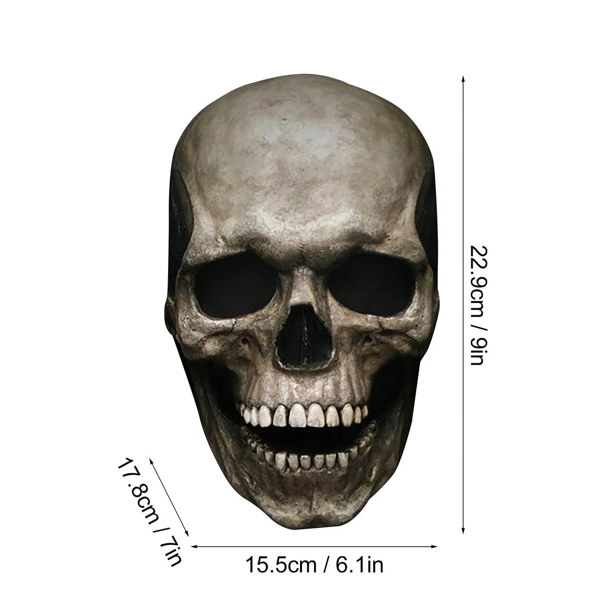 Full Head Skull Helmet Movable Jaw K606