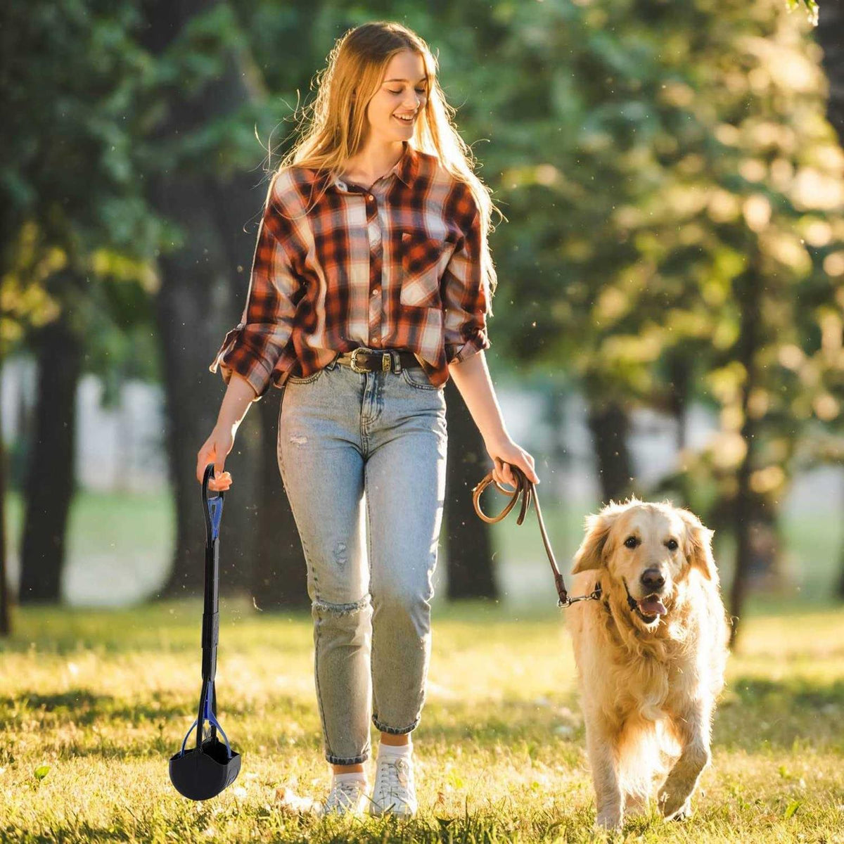 28inch Foldable Dog Pooper Scooper with Long Handle F35976