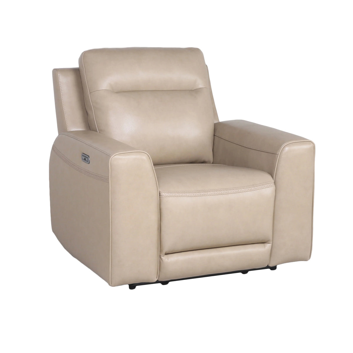Tan Leather Power Reclining D57480