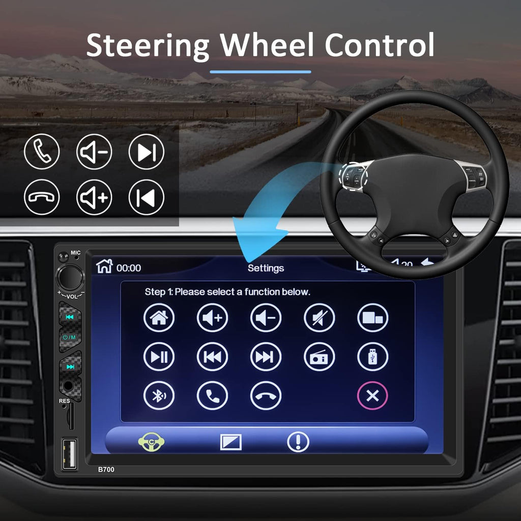 7 Inch Touch Screen Car Stereo with Carplay and Android Auto M9720