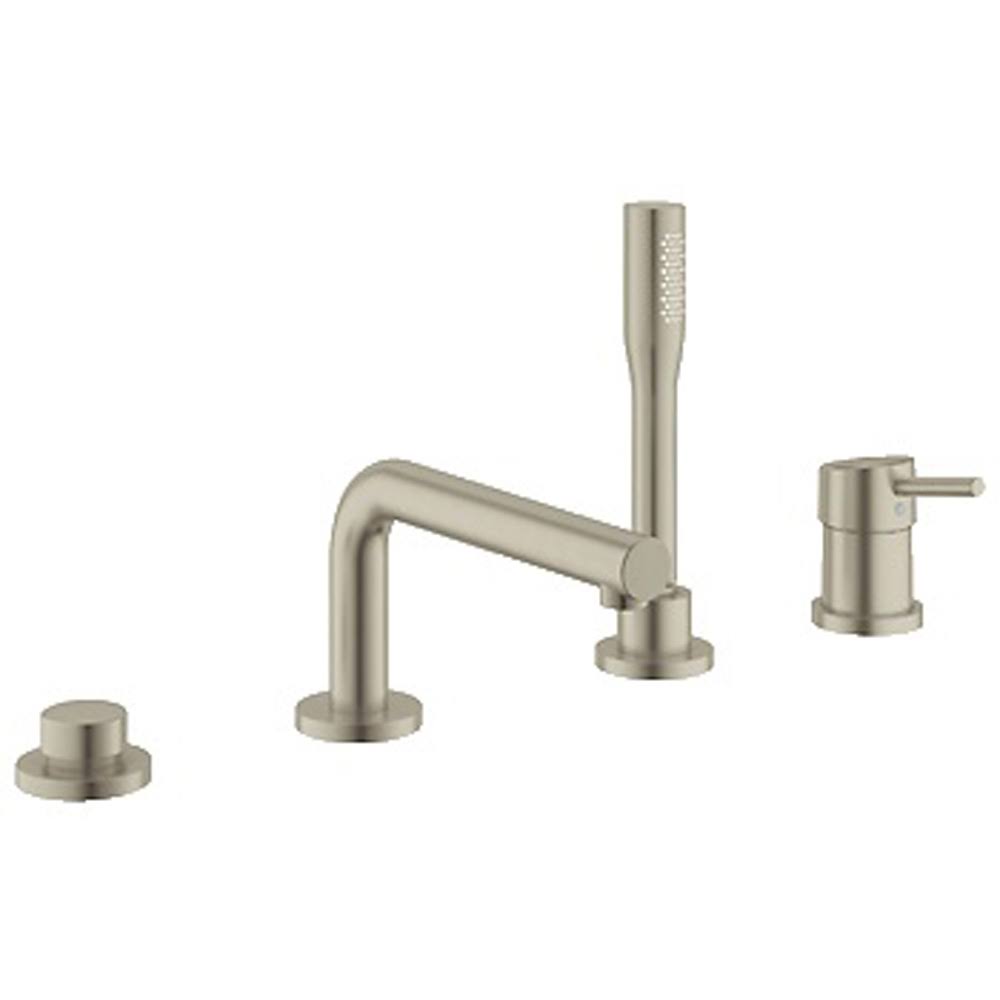 Brushed Nickel Roman Tub Filler with Personal Hand Shower R624