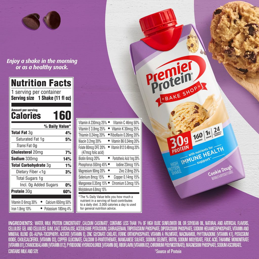 Cookie Dough 30g Protein Shake 11 fl oz 4 Ct B87830