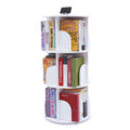 3-Tier 360° Rotating White Bookshelf S3905