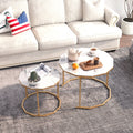 White Marble Coffee Table 12 gon Shape I650112