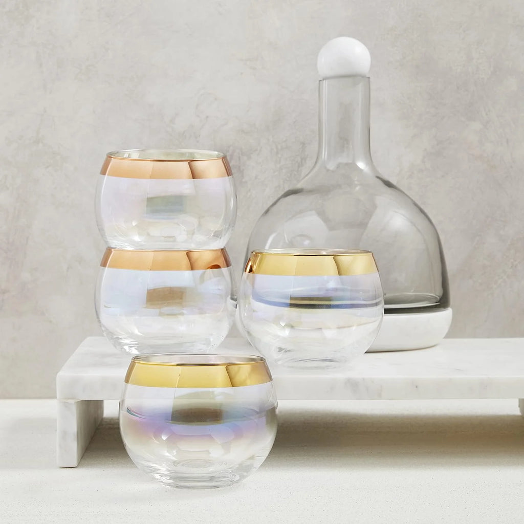 Marble and Glass Wine Carafe 42-Ounce X66910