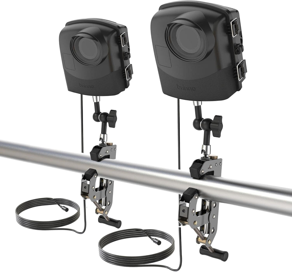 Construction Outdoor Security Time Lapse Camera Trio Bundle Pack with Industrial Clamp and Weather-Resistant Case, 1080P, 1-Year Battery Life H86239