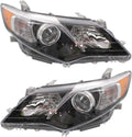 Headlight Assembly Pair for Toyota Camry 2012 2013 2014 SE Model Halogen V55259