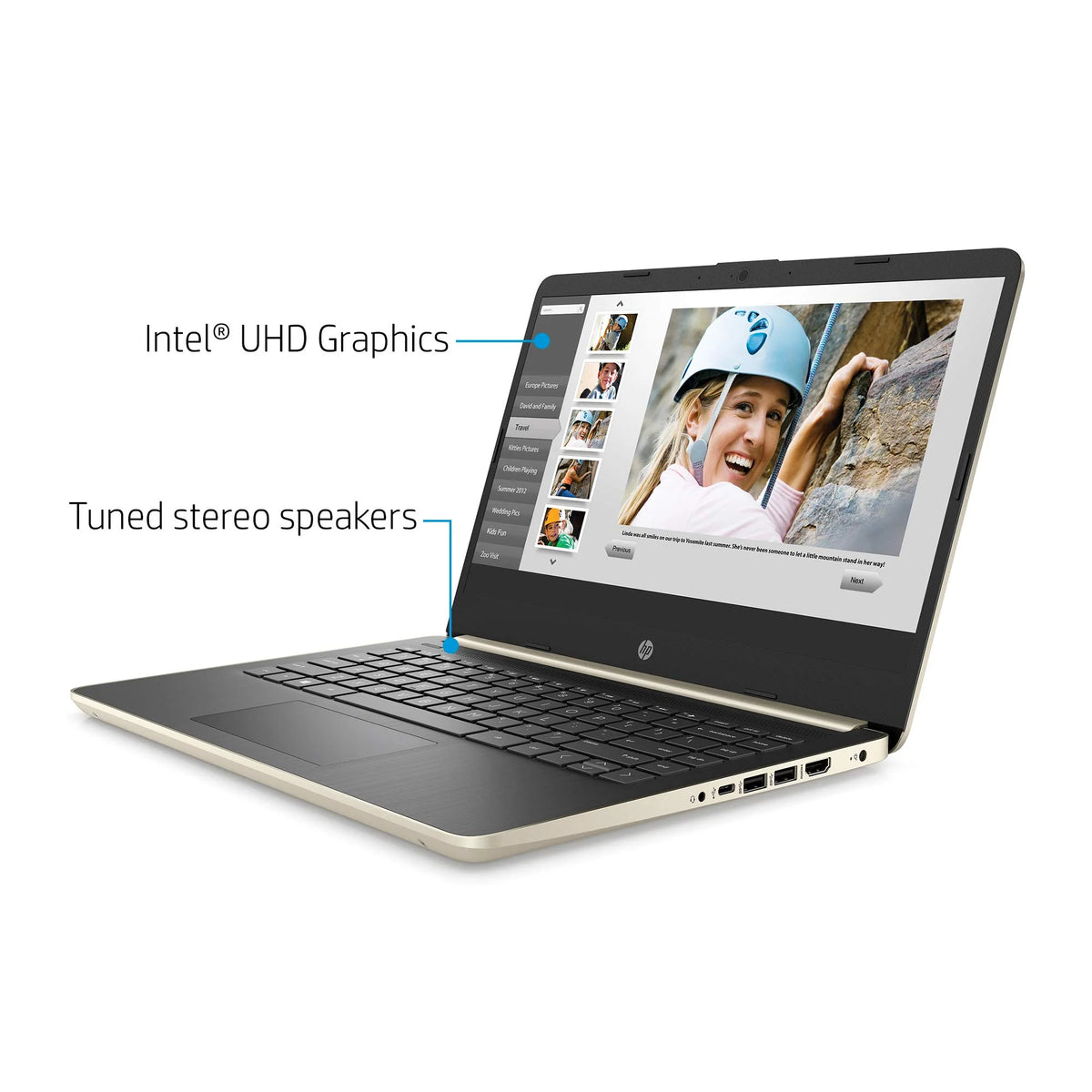 14'' HD Laptop Intel i3 8GB RAM 128GB SSD Windows 10 Pro Y63371