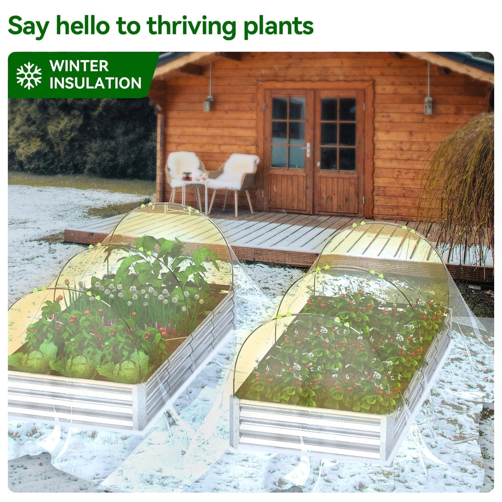 9x3x1 ft Galvanized Raised Garden Bed 2 Pack N983824