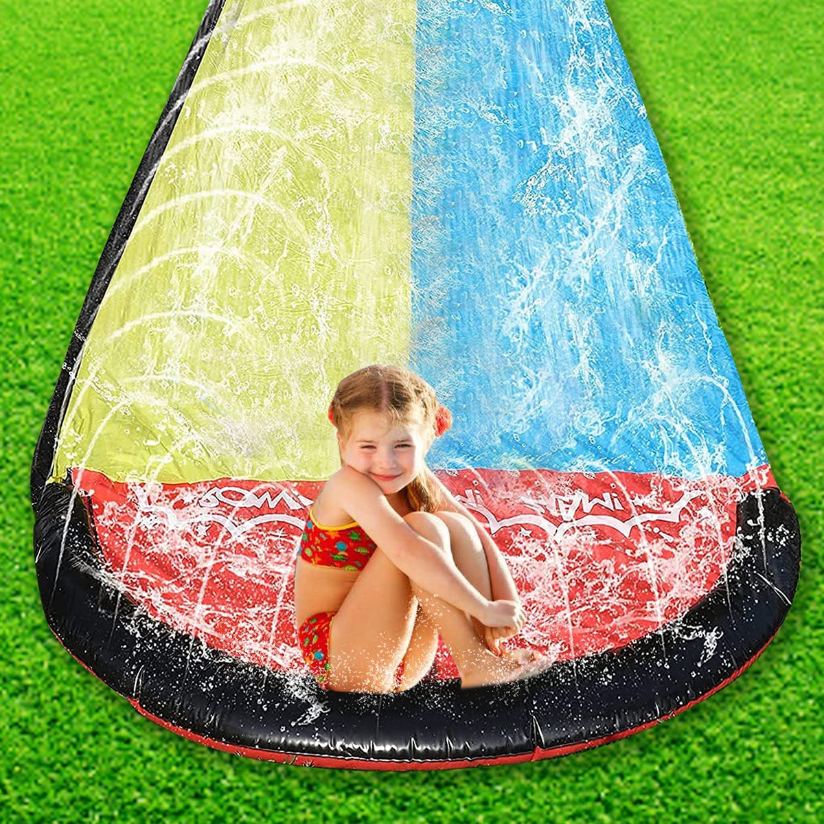 15.5ft Lawn Water Slide Crash Pad N925903