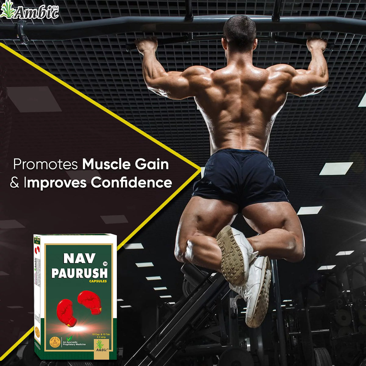 Ayurvedic Muscle Gain Capsules 240 Capsule Tablet Pack Of 4 Y357927