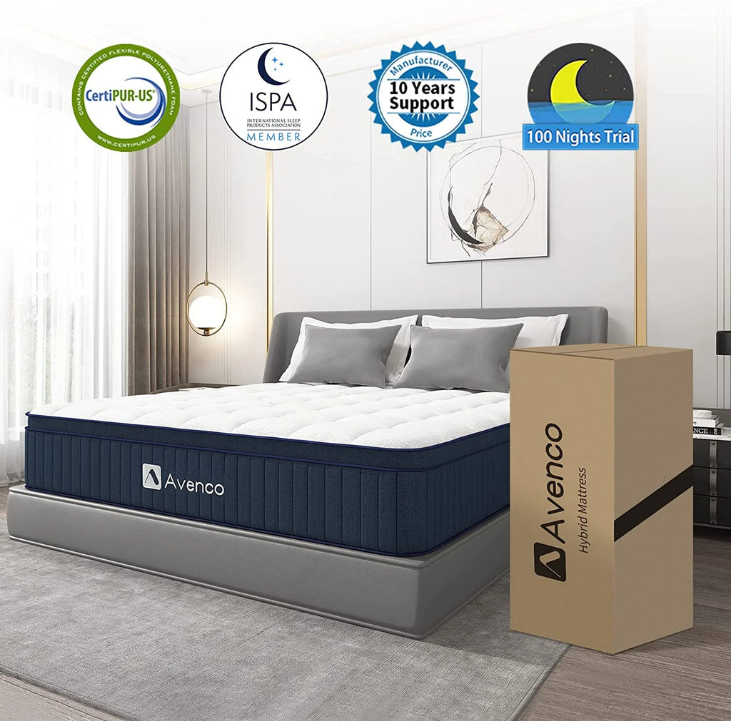 Full Size Gel Memory Foam Pocket Spring Hybrid Mattress T72328