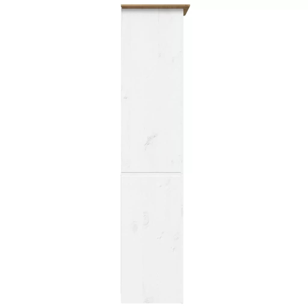 Brown 5-Tier Solid Wood Pine Bookcase C620128