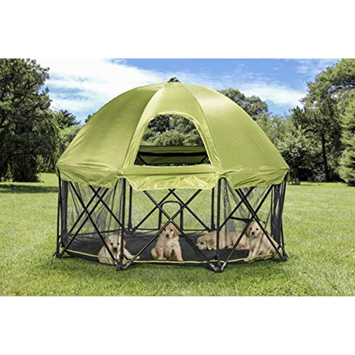 8 Panel Foldable Portable Steel Pet Play Pen M3488