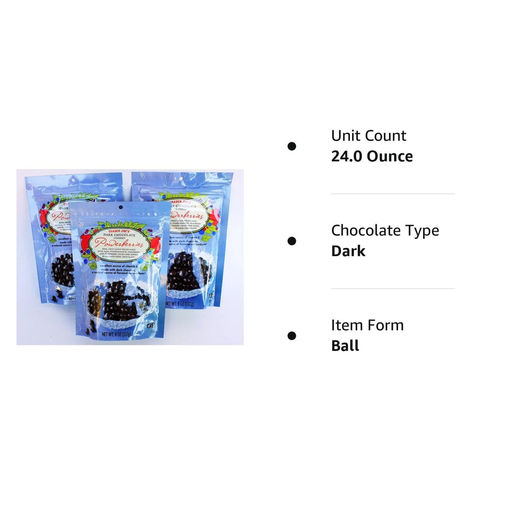 Dark Chocolate Covered Powerberries With Acai, Pomegranate, Cranberry And Blueberry Pack Of 3 R12517