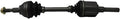 FWD Complete Front Driver Side CV Axle Shaft Non ABS Pack of 2 A348288