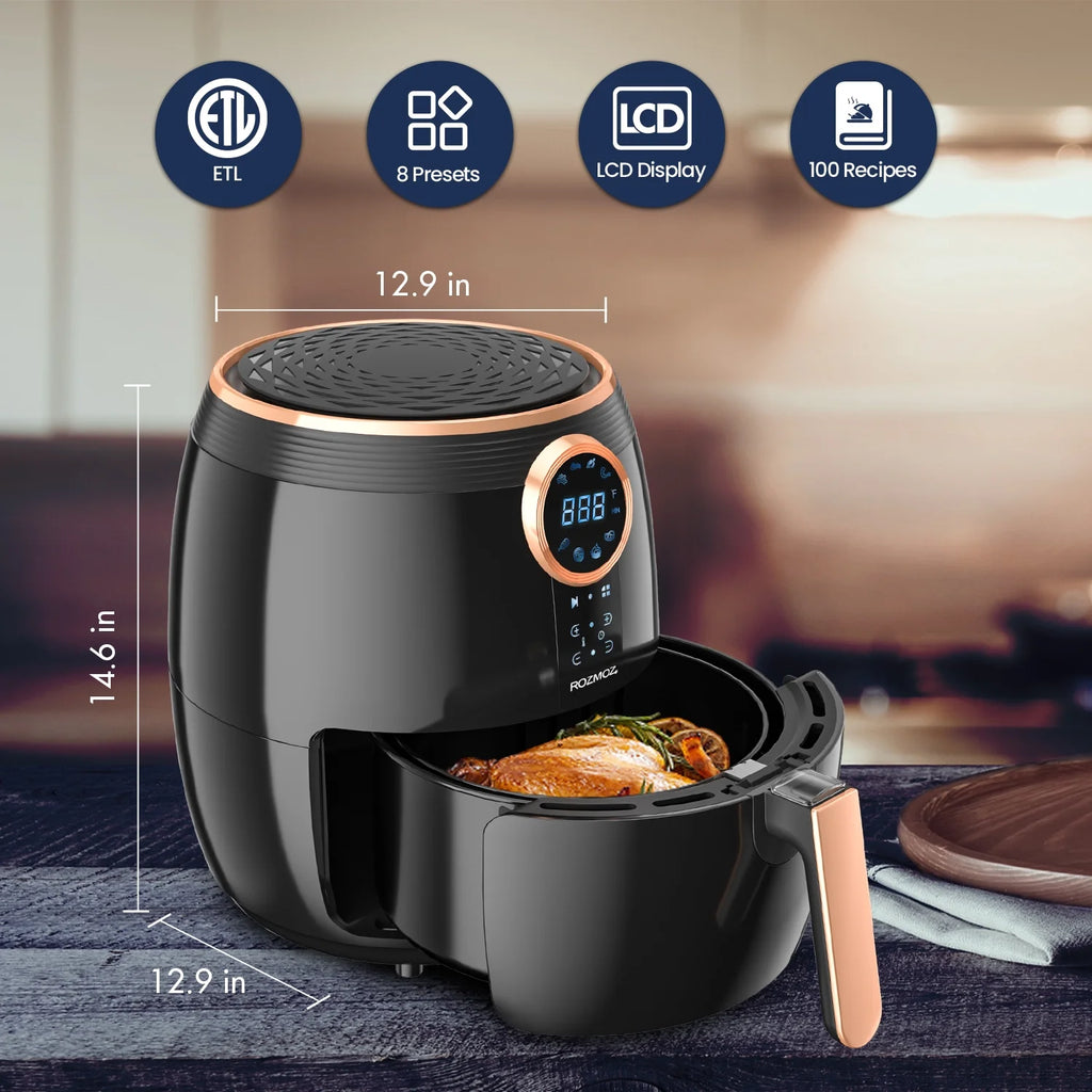 5.2-Qt 8 in 1 Digital Touchscreen Air Fryer J24739
