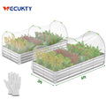 9x3x1 ft Galvanized Raised Garden Bed 2 Pack N983824