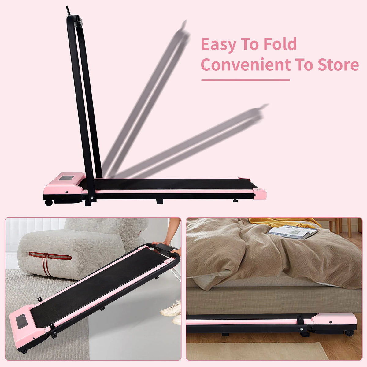 2 in 1 Folding Electric Treadmill V478