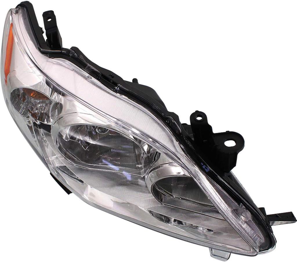 Chrome Headlight Assembly for Toyota Corolla 2011 2012 2013 Passenger Side K1363