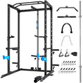 Power Cage with J-Hooks, Dip Handles, Landmine Attachment K740397