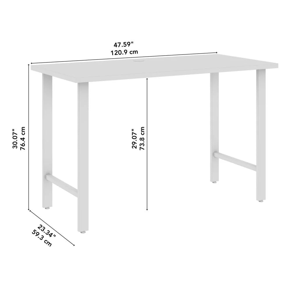 48W x 24D Computer Desk with Metal Legs P6940