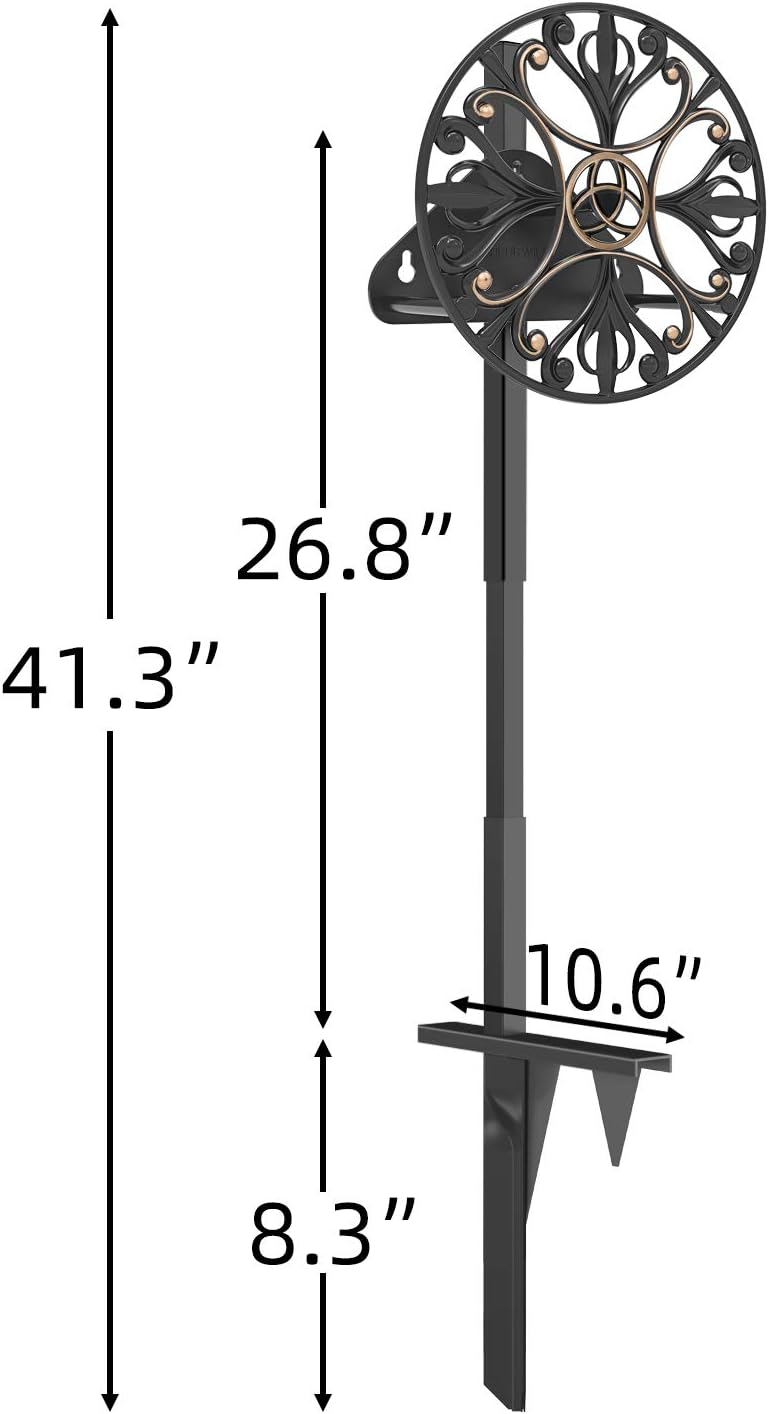 Garden Hose Holder, Wall Hose Hanger, Stainless Cast Aluminum, Pack of 2 N497