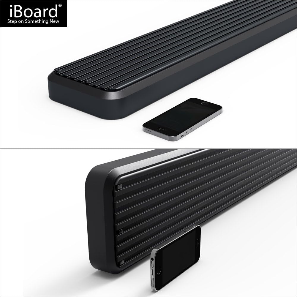6in Black Running Boards E934