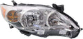 Chrome Headlight Assembly for Toyota Corolla 2011 2012 2013 Passenger Side K1363