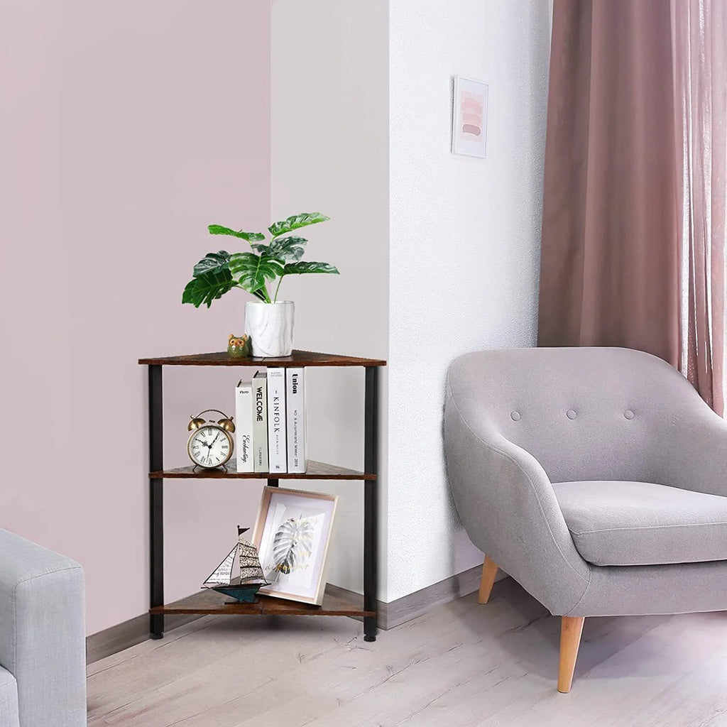 3 Tier Corner Bookshelf D693