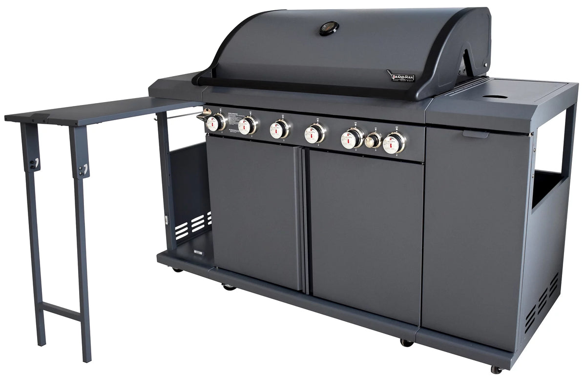6 Burner Propane Gas Grill and Kitchen Island X60885